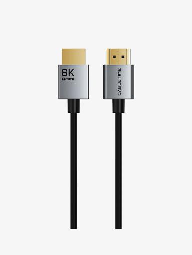 CABLETIME HDMI V2.1 1เมตร#8K@60Hz Ultra-Slim High Speed HDMI Cable CH14H 